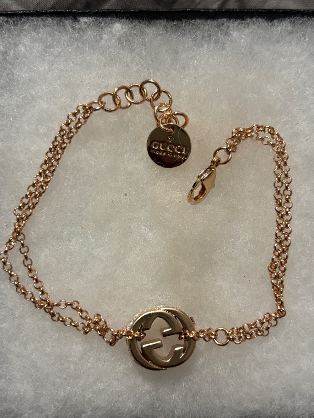 Gucci Inspired GG Rose Gold Chain Bracelet